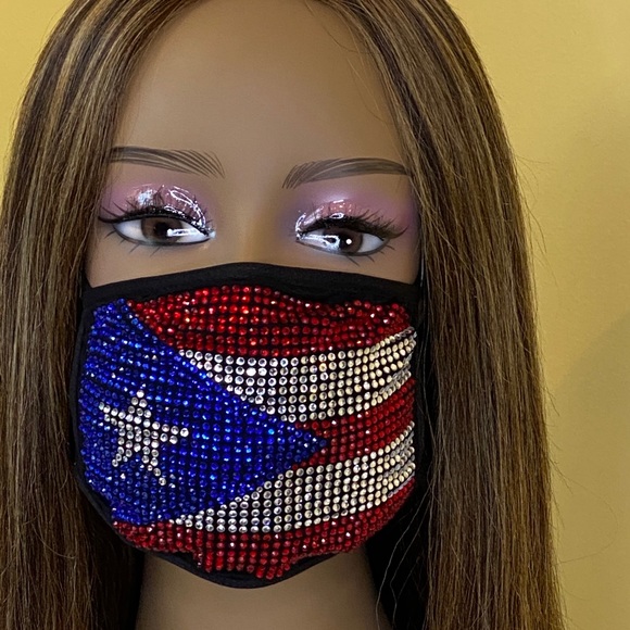 accessories-puerto-rico-flag-bling-face-mask-with-filter-poshmark